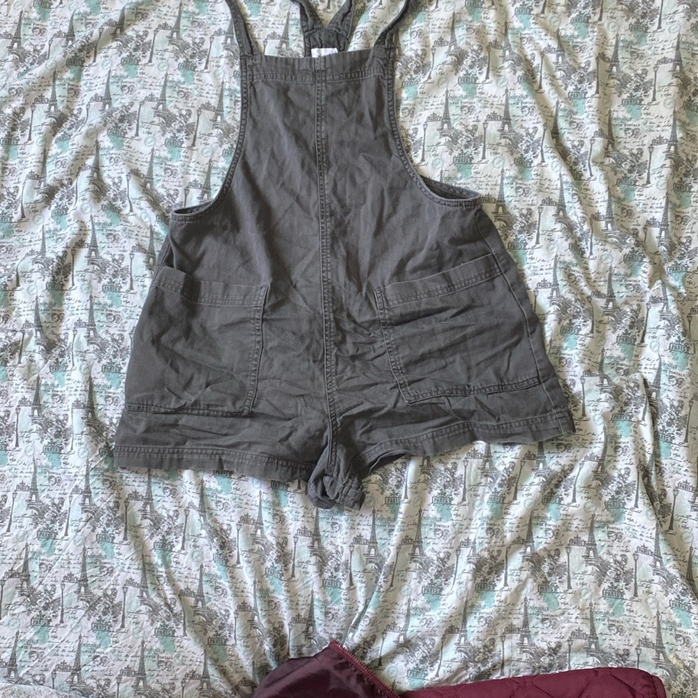Aerie Charcoal Sleeveless Jumpsuit